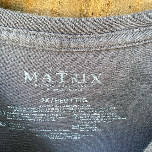 Matrix Reloaded Movie Keano Reaves T-shirt Size  2X - Picture 3 of 6